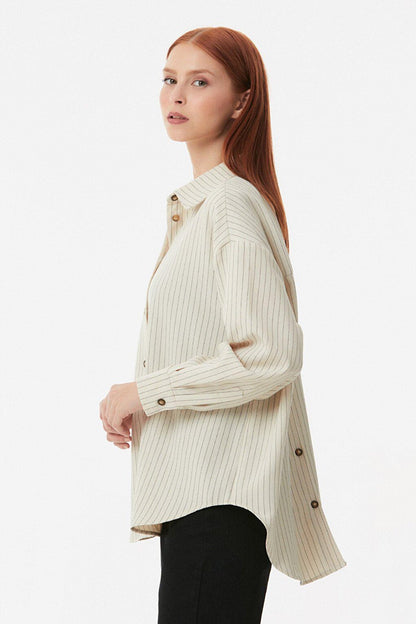 Striped Button Back Shirt