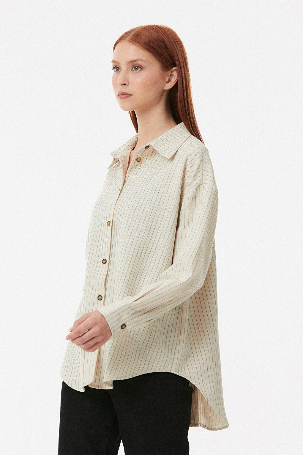 Striped Button Back Shirt