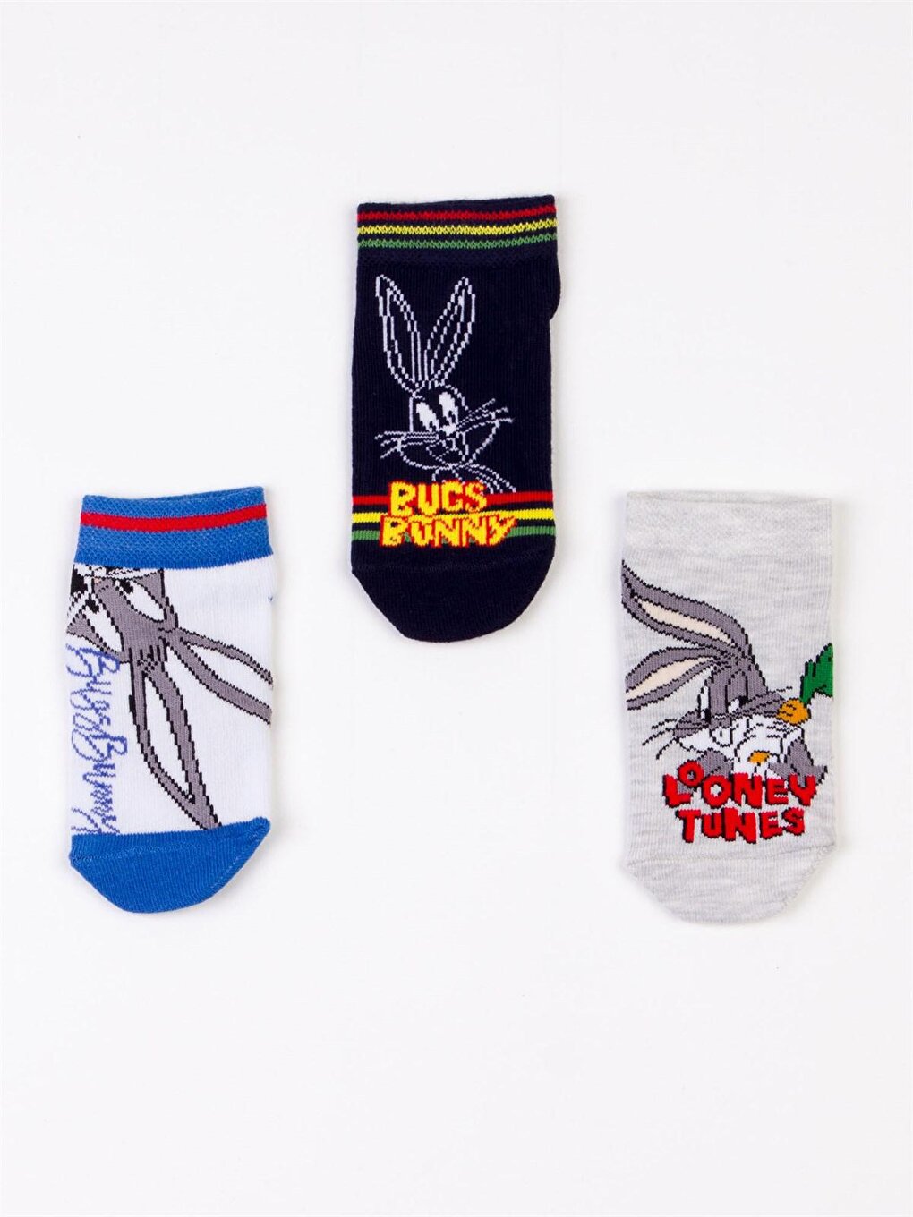 Looney Tunes Licensed Kids 3 Pairs Booties Socks 19839