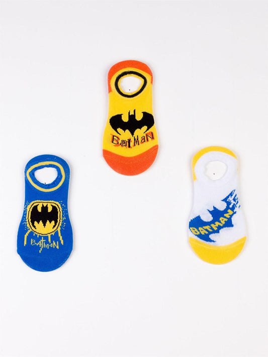 Batman Licensed 3 Pairs Kids Sneakers Socks 19817