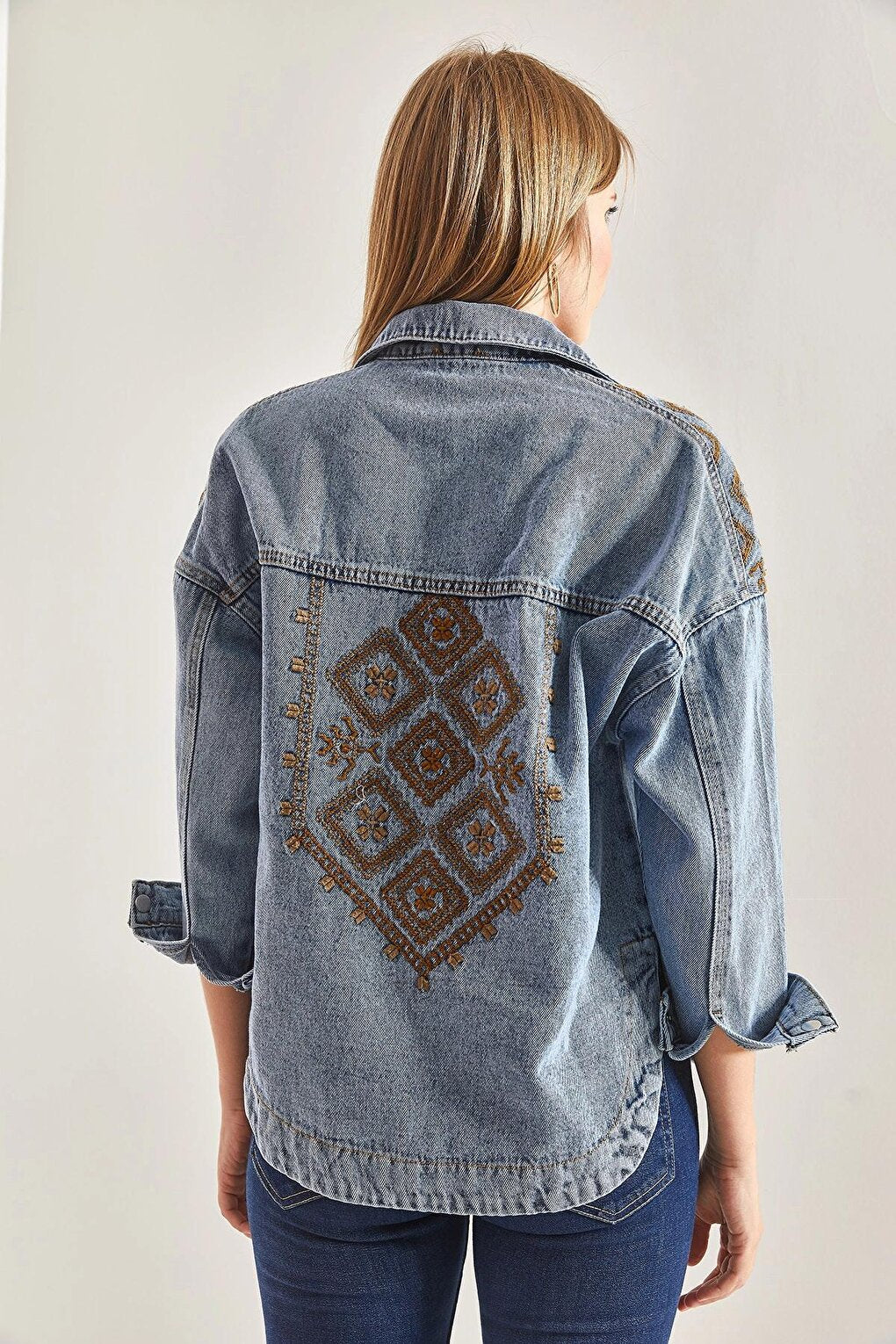 Women's Embroidered Denim Jacket