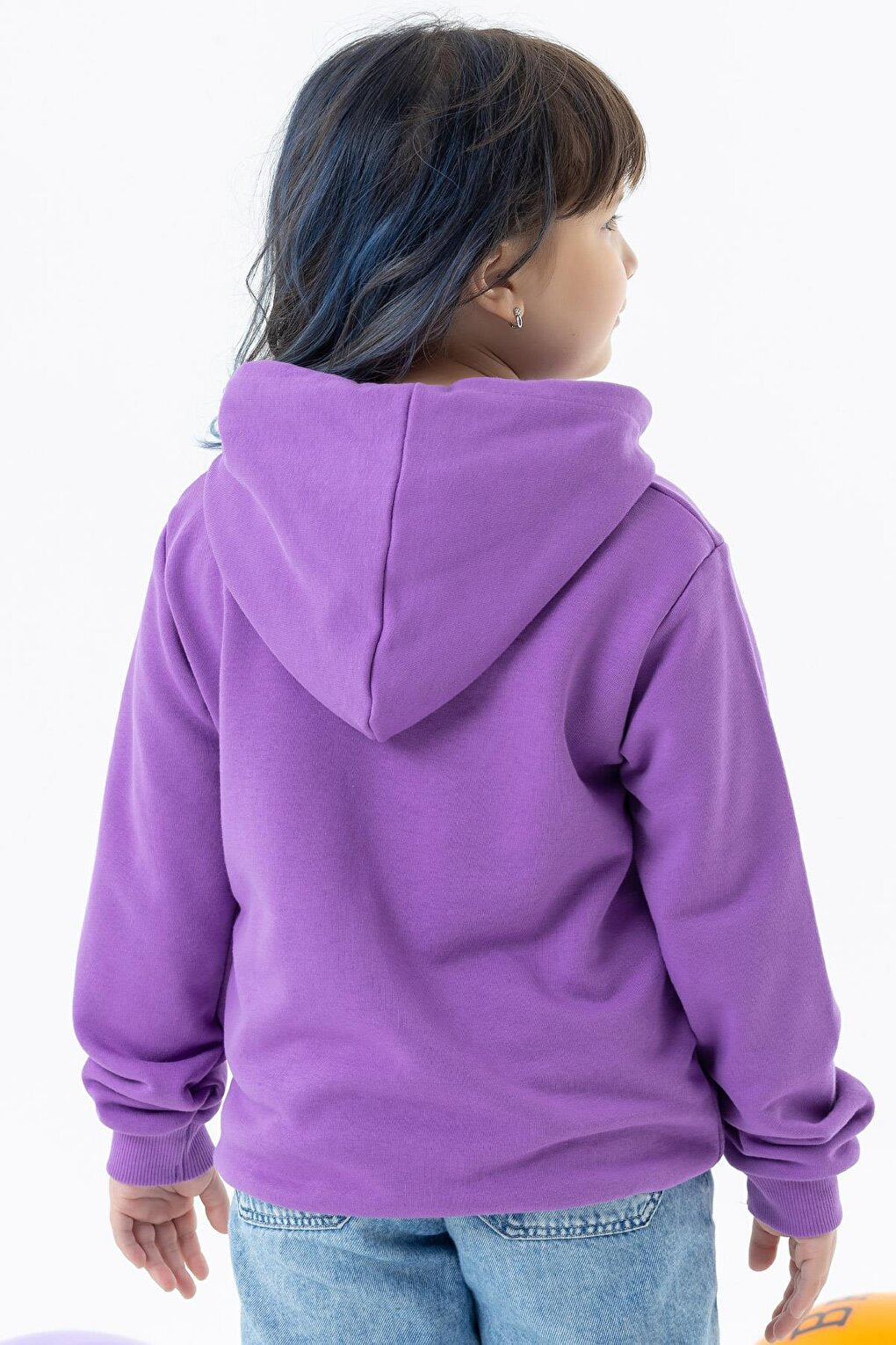 Girl's Sweatshirt Butterfly Printed Purple (Age 7-10)