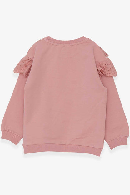 Girl's Sweatshirt Laced Rose (Age 4-8)