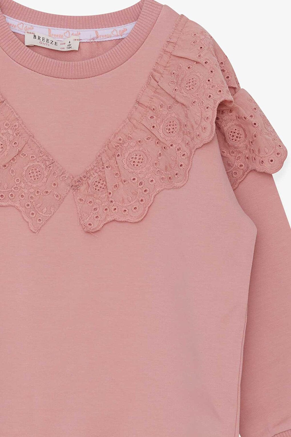 Girl's Sweatshirt Laced Rose (Age 4-8)