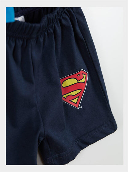 Superman Licensed Baby Boy T-Shirt and Shorts 2-Piece Set 20858