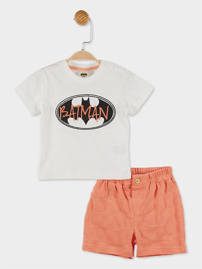 Batman Licensed Baby Boy T-Shirt and Shorts 2-Piece Set 20938