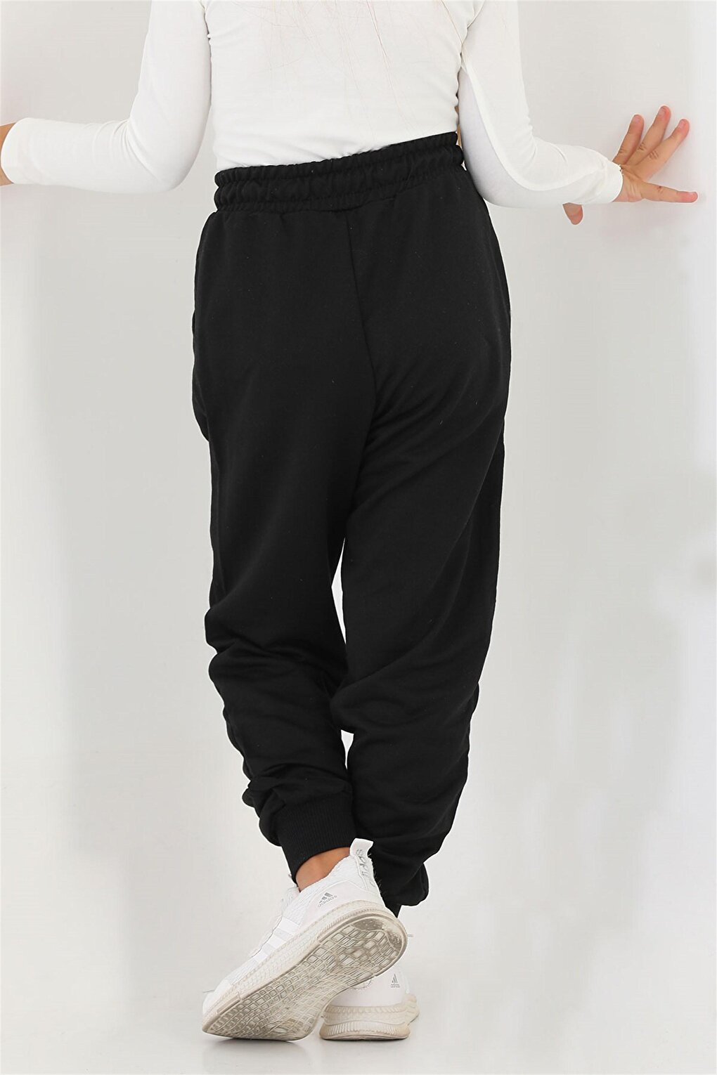 Girls' Black Colored Pocket Girls You Are The Best Printed Sweatpants