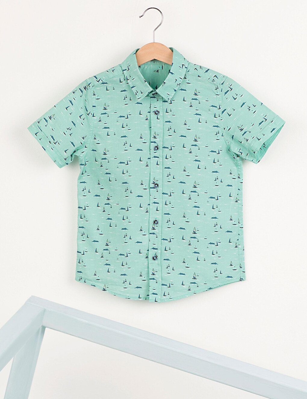 Sailing Turquoise Boy's Shirt