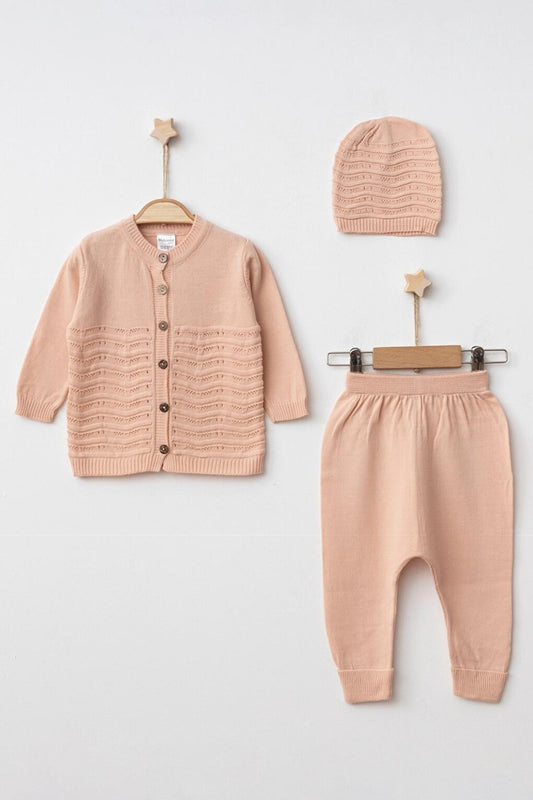 Knitwear Wavy Girls Suit 4032