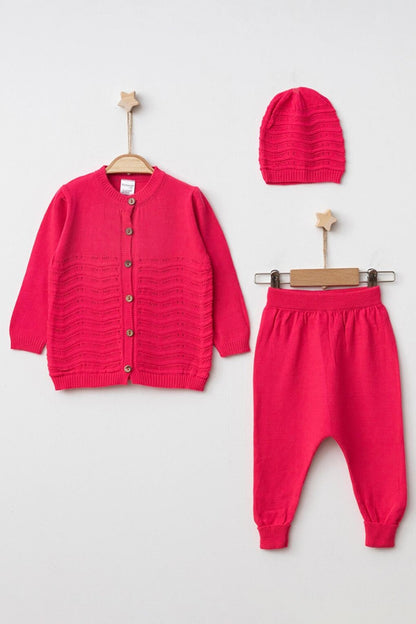 Knitwear Wavy Girls Suit 4032