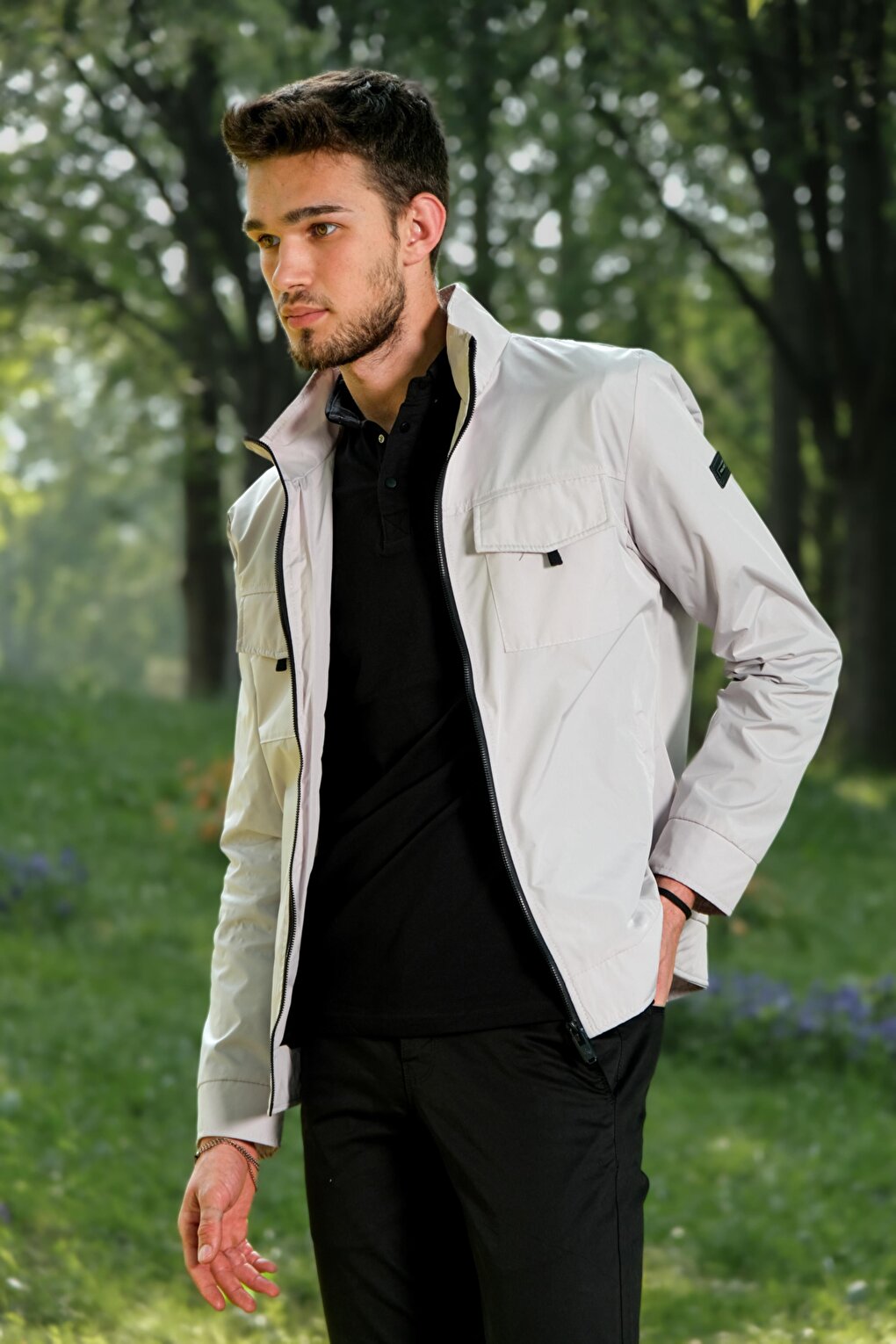 Raincoat/Seasonal Jacket with Chest Cover PLDP 2949