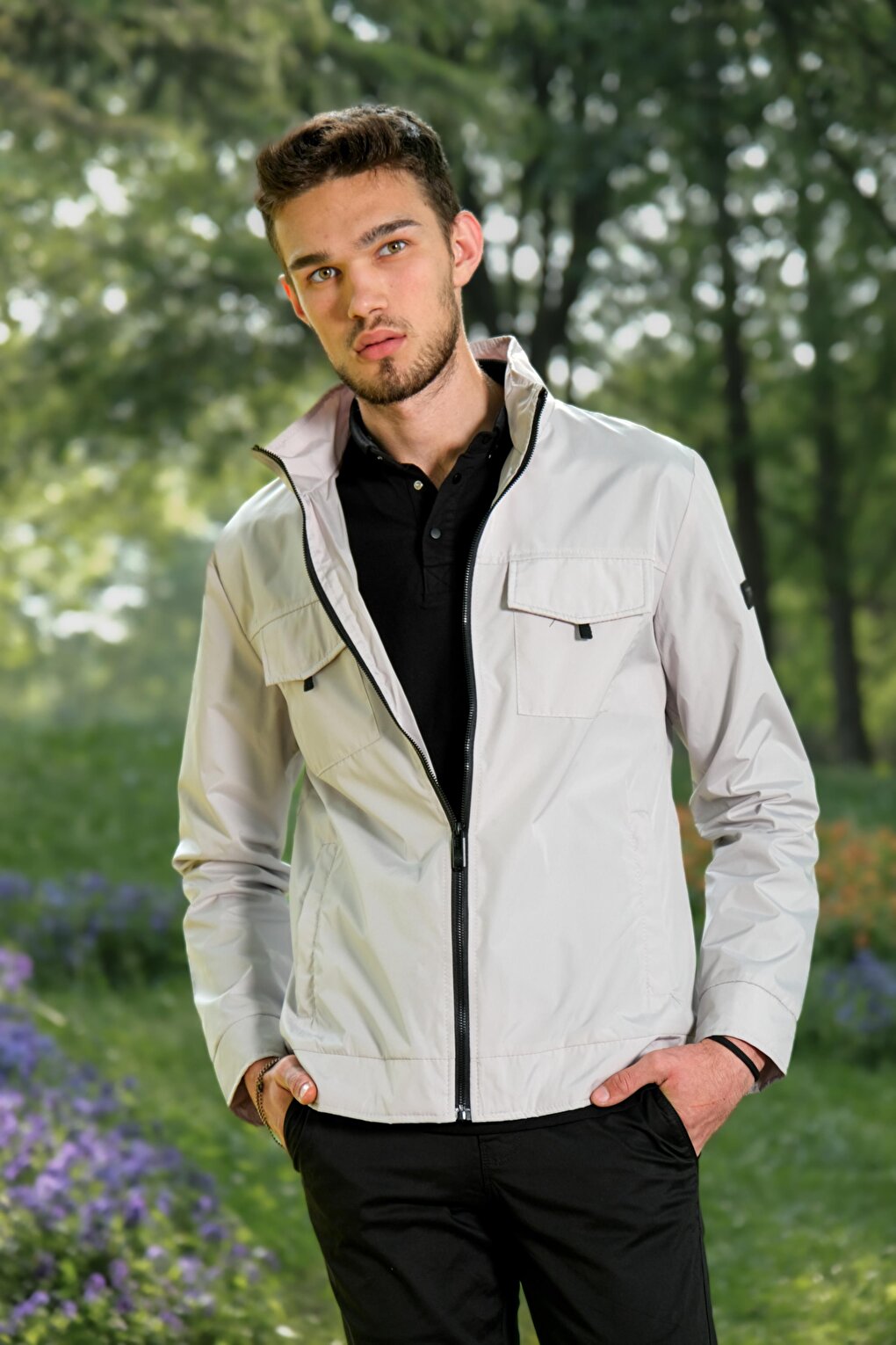 Raincoat/Seasonal Jacket with Chest Cover PLDP 2949