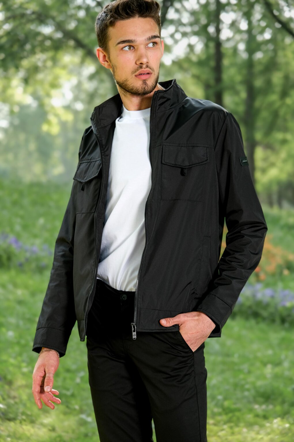 Raincoat/Seasonal Jacket with Chest Cover PLDP 2949