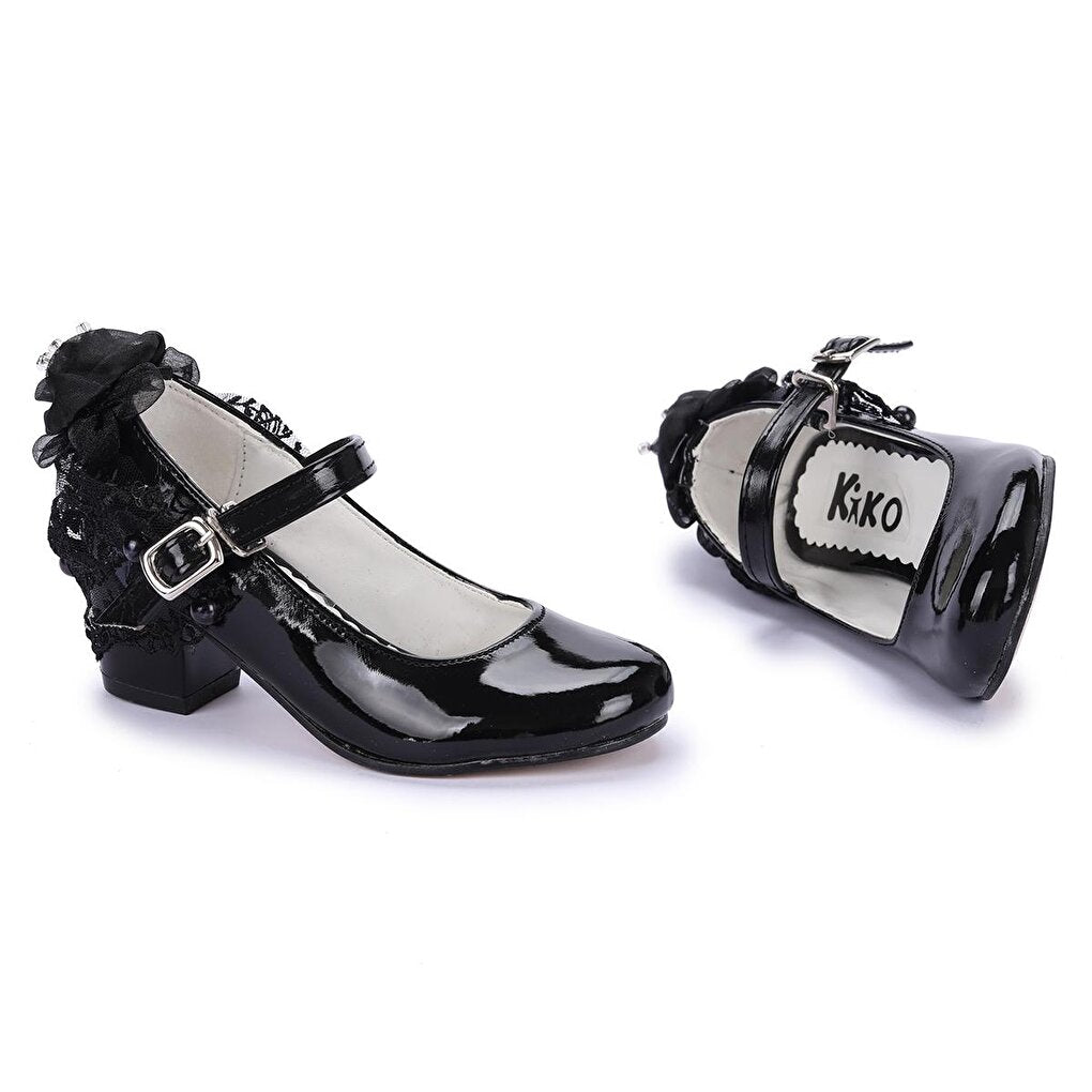 Daily Girl's 4 Cm Heeled Shoes 754 Patent Leather