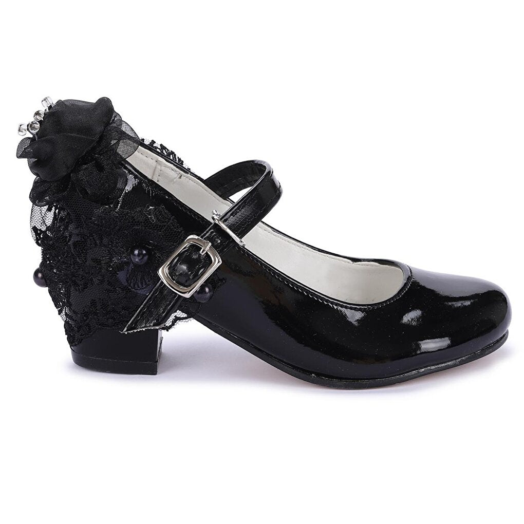 Daily Girl's 4 Cm Heeled Shoes 754 Patent Leather