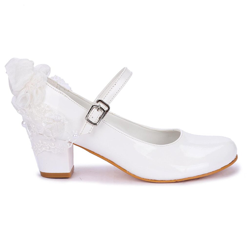 Daily Girl's 4 Cm Heeled Shoes 754 Patent Leather