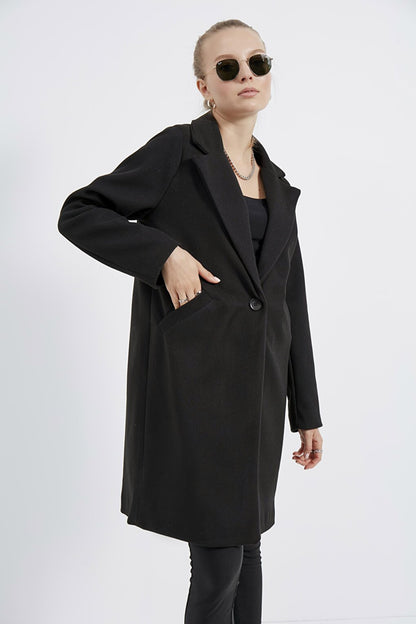 Women's Black Stash Coat