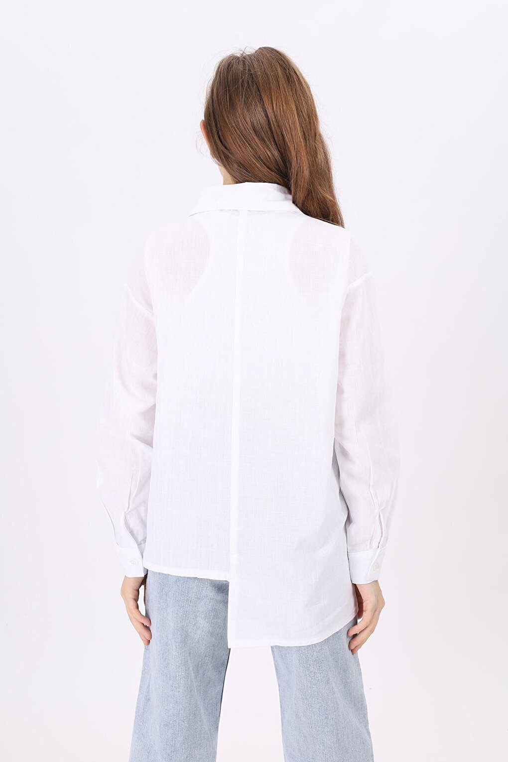 Girl's Paneled Shirt 9-14 Years Lx193