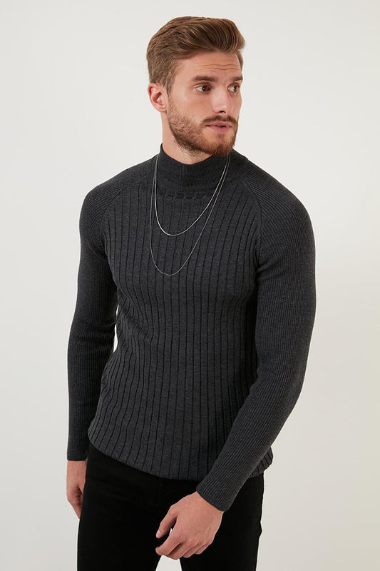 Cotton Slim Fit Half Turtleneck Sweater 6353461