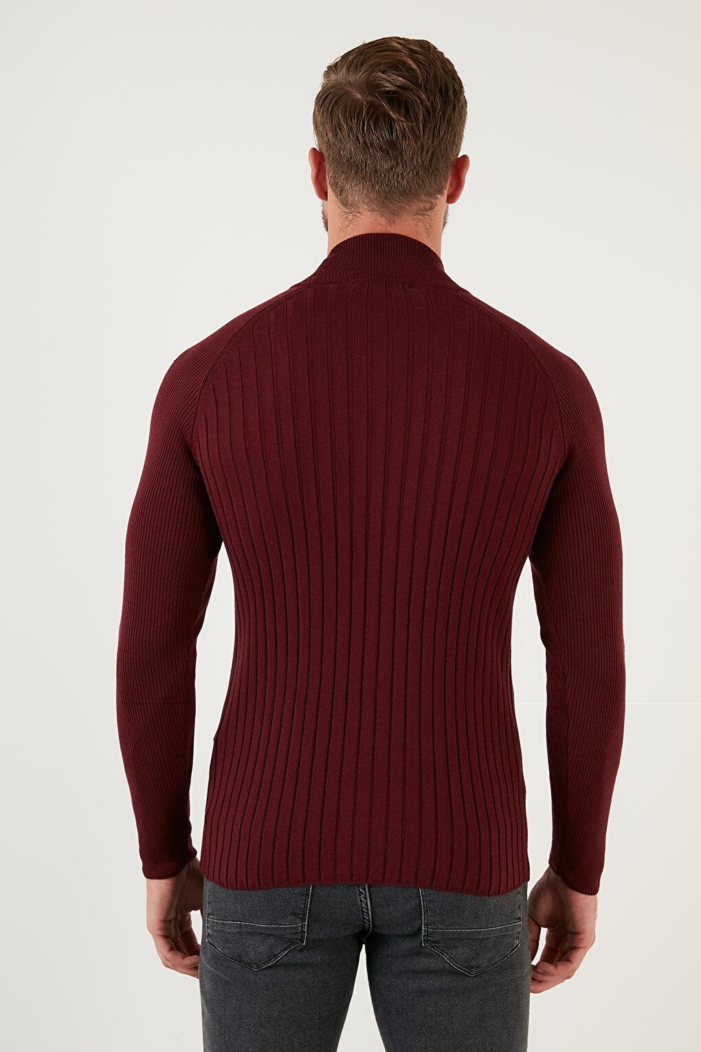 Cotton Slim Fit Half Turtleneck Sweater 6353461