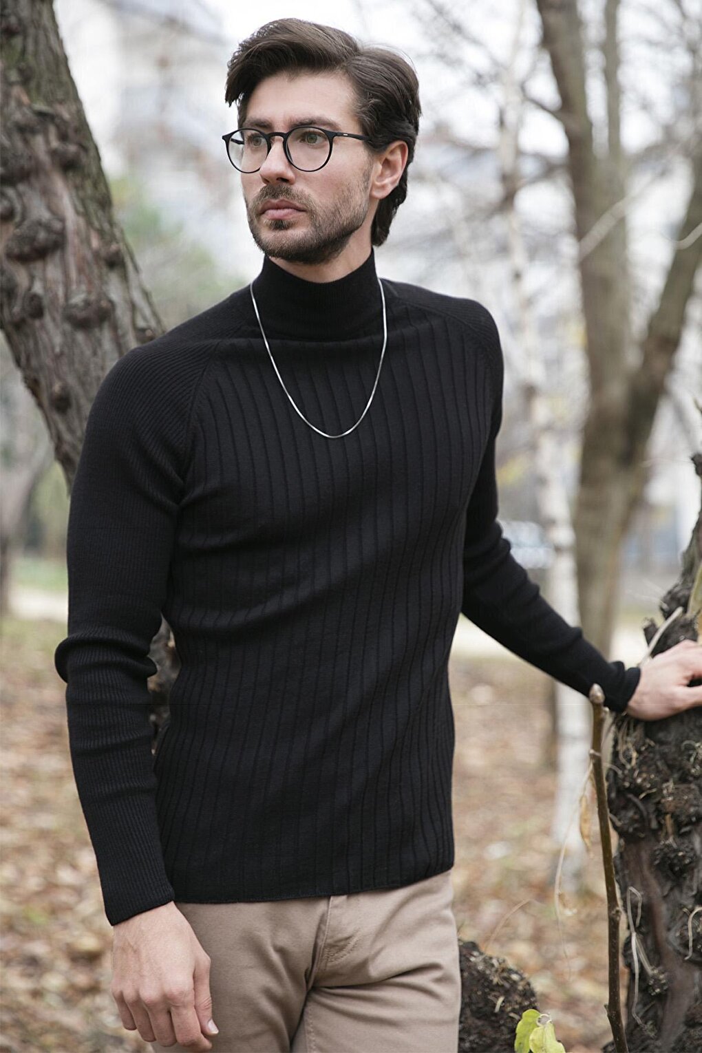 Cotton Slim Fit Half Turtleneck Sweater 6353461