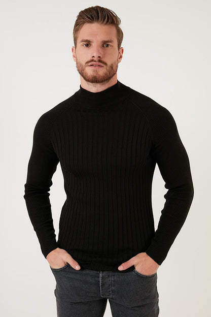 Cotton Slim Fit Half Turtleneck Sweater 6353461