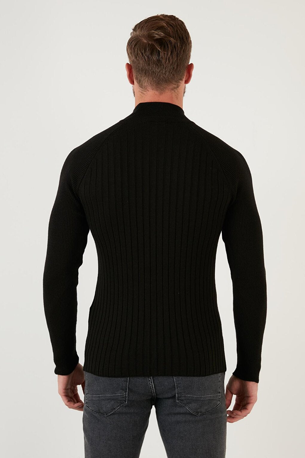 Cotton Slim Fit Half Turtleneck Sweater 6353461