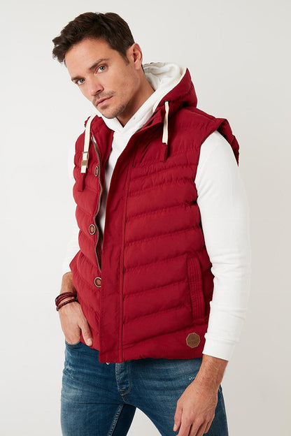 Hooded Slim Fit Vest 556B5618