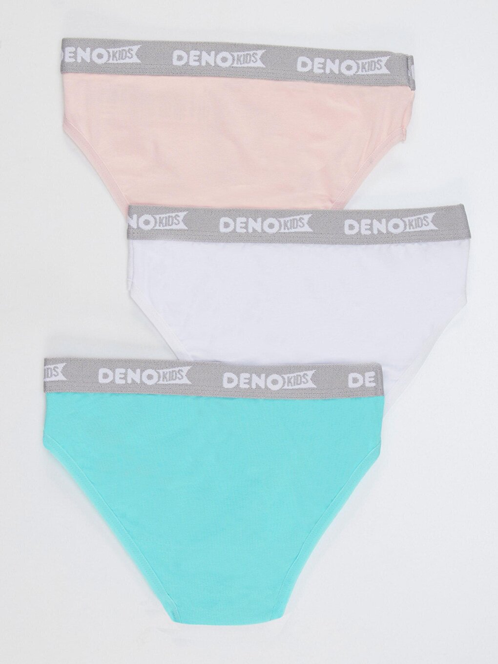 Girl's Pink-White-Mint 3 Piece Panties Set