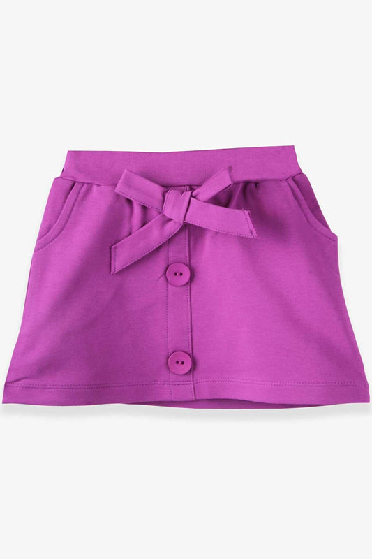 Girl's Skirt Purple with Bow (Age 6-12)