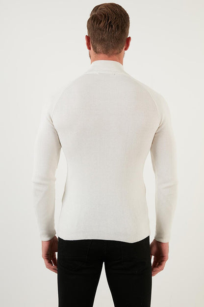 Slim Fit Turtleneck Cotton Knitwear Sweater 6353460