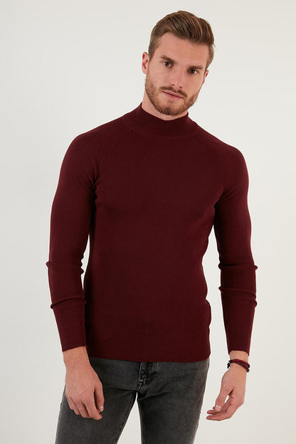 Slim Fit Turtleneck Cotton Knitwear Sweater 6353460