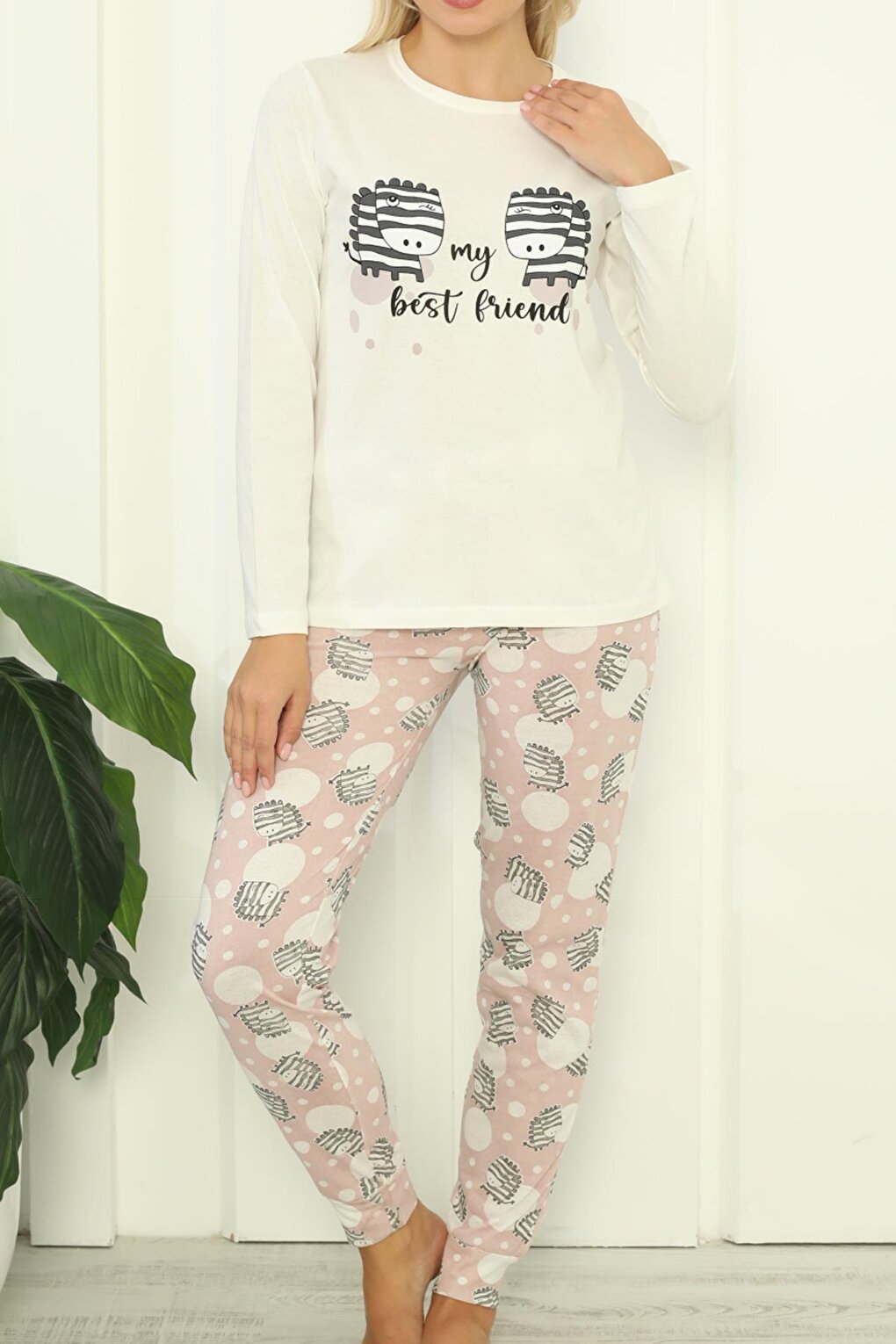 Women's Pajama Set Long Sleeve Cotton