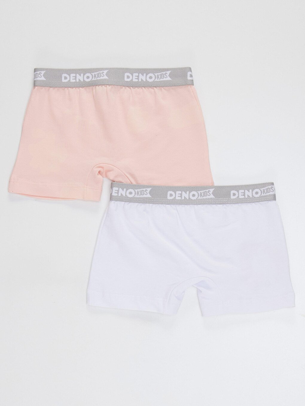 Girl's Pink-White 2 Piece Boxer Set