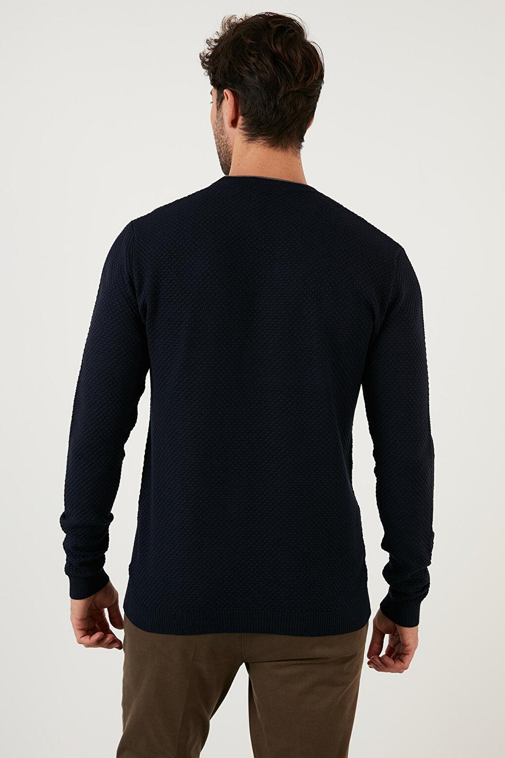 Cotton Slim Fit Crew Neck Sweater 6353401