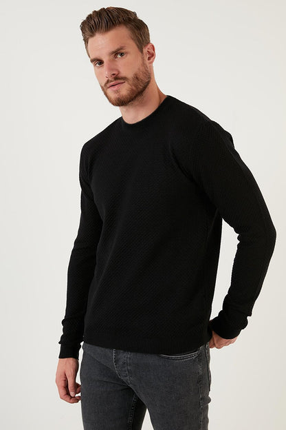 Cotton Slim Fit Crew Neck Sweater 6353401