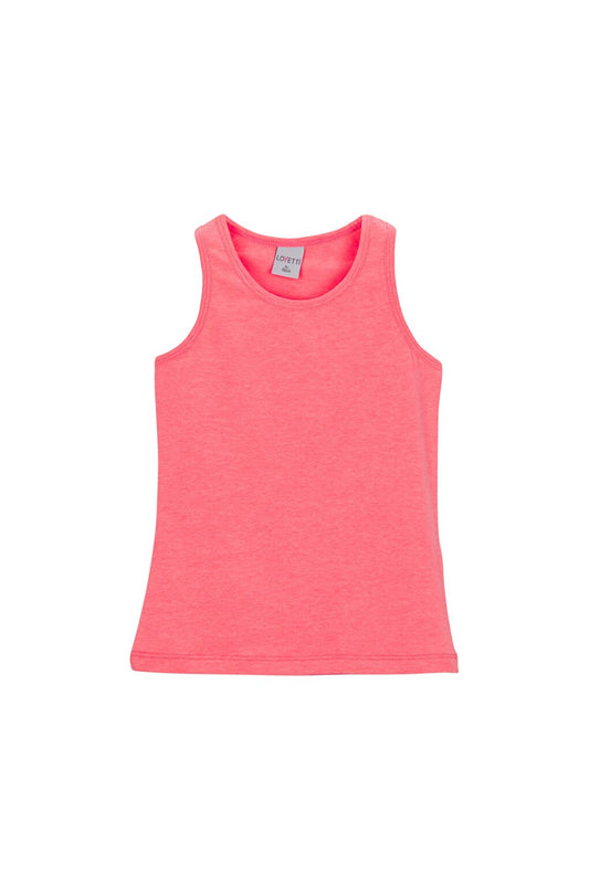 Phosphor Fuchsia Girl's Plain Basic Swimming Athlete