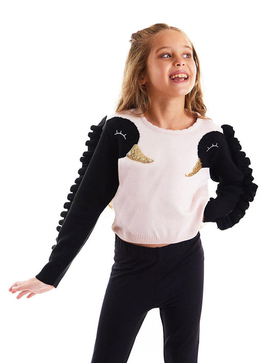 Swan Girl's Knitwear Sweater