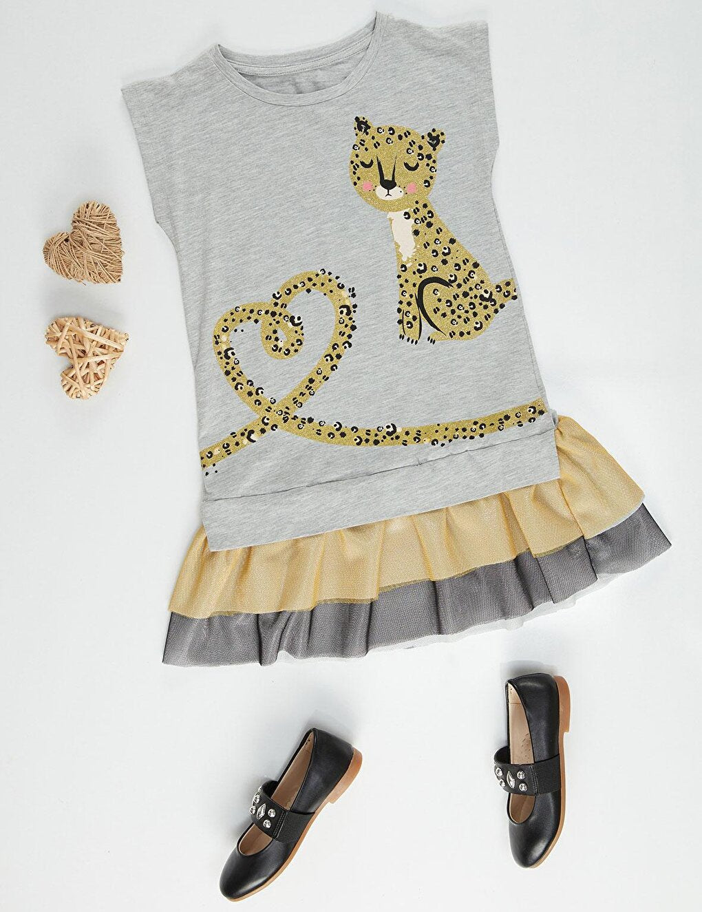 Mini Leopard Girl Dress