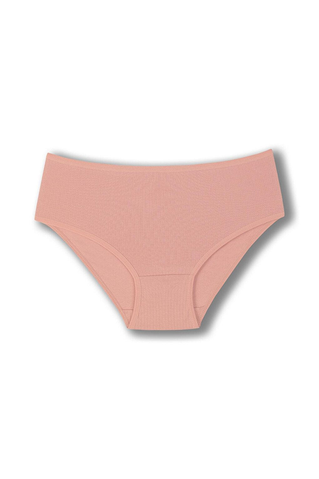 Cotton Ribbed High Waist Plus Size Women's Panties 5-pack