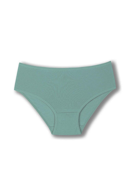 Cotton Ribbed High Waist Plus Size Women's Panties 5-pack