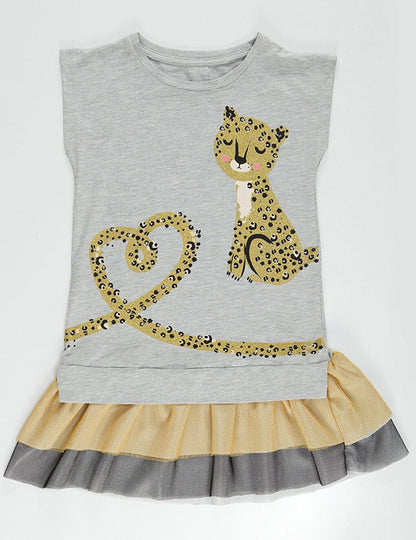 Mini Leopard Girl Dress