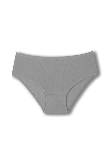 Cotton Ribbed High Waist Plus Size Women's Panties 5-pack