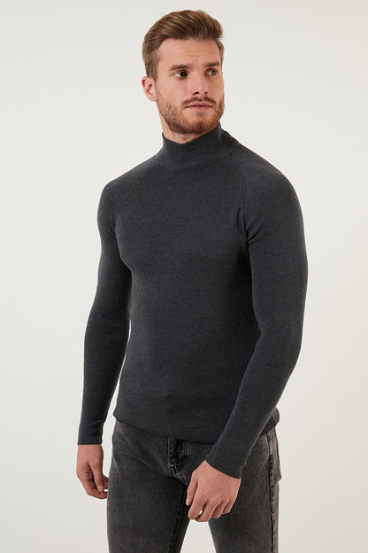 Slim Fit Turtleneck Cotton Knitwear Sweater 6353460