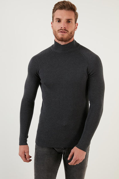 Slim Fit Turtleneck Cotton Knitwear Sweater 6353460