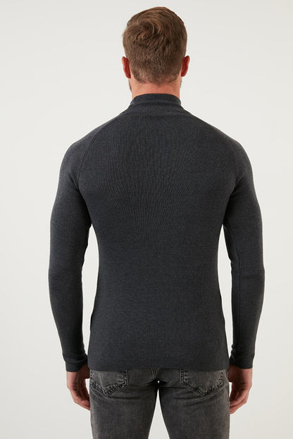 Slim Fit Turtleneck Cotton Knitwear Sweater 6353460