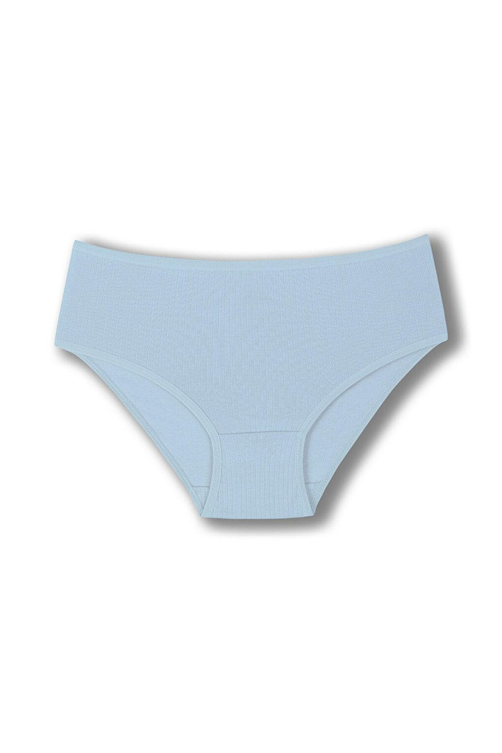 Cotton Ribbed High Waist Plus Size Women's Panties 3-Piece