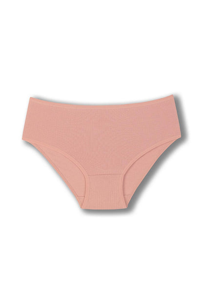 Cotton Ribbed High Waist Plus Size Women's Panties 2-pack