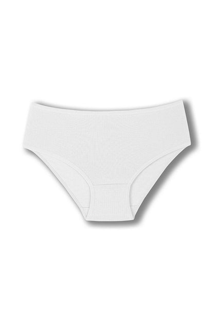 Cotton Ribbed High Waist Plus Size Women's Panties 3-Piece