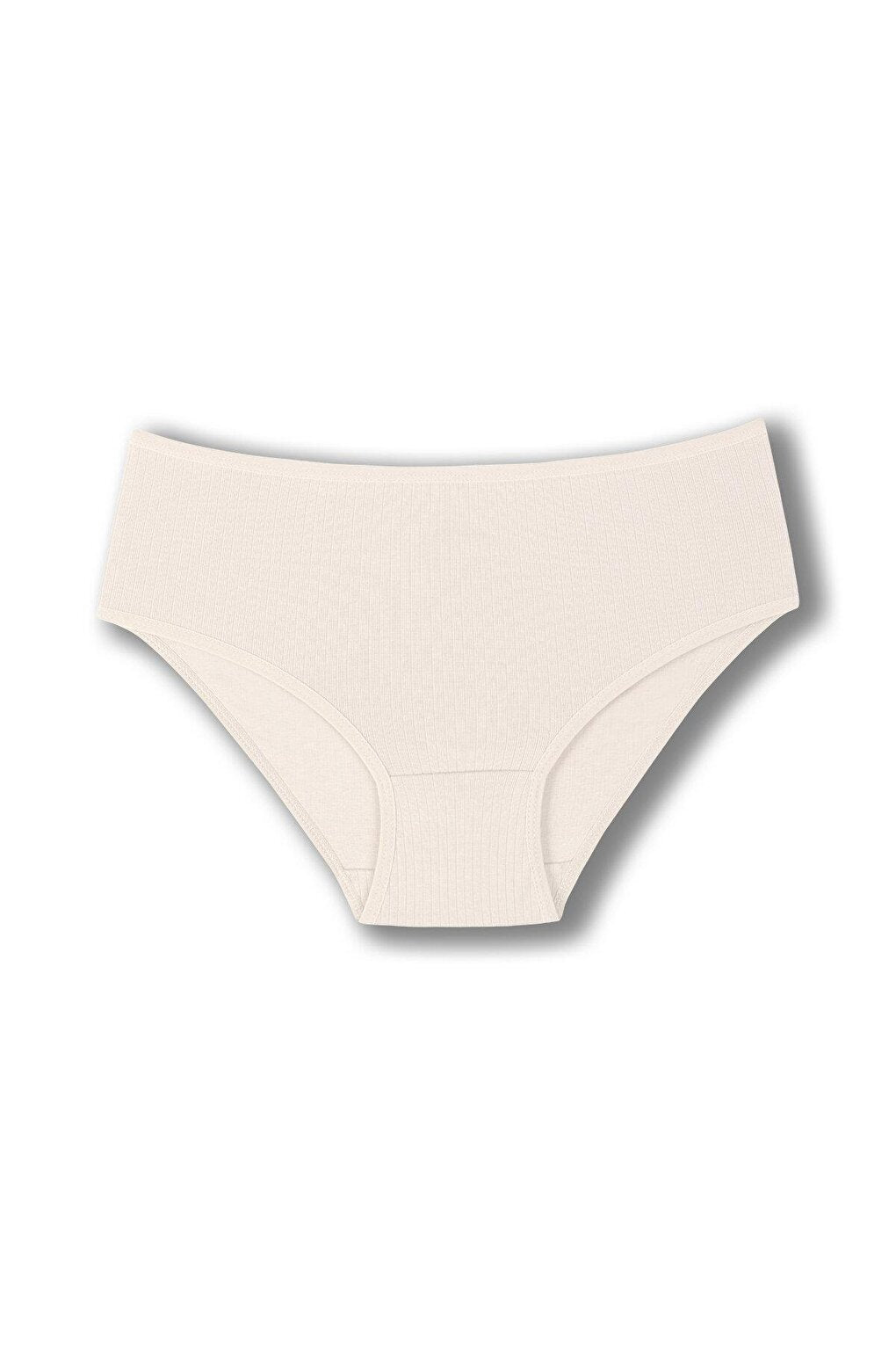 Cotton Ribbed High Waist Plus Size Women's Panties 2-pack